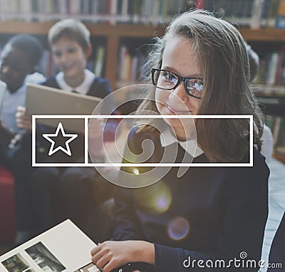 Student Education Learning Frame Graphic Concept Stock Photo