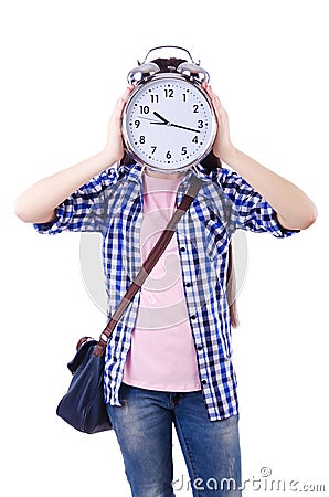 Student failing to meet deadlines Stock Photo