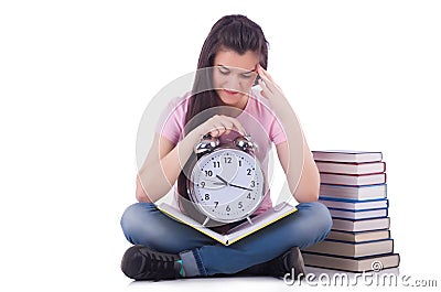 Student failing to meet deadlines Stock Photo