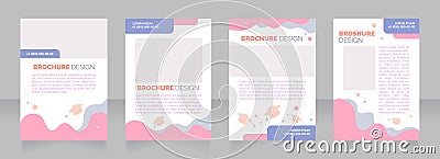 Student financial support blank brochure layout design Vector Illustration