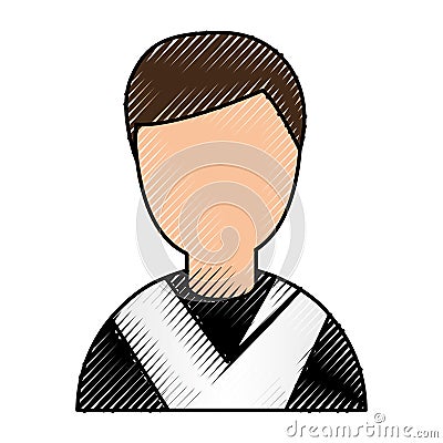 Student graduated avatar character Vector Illustration