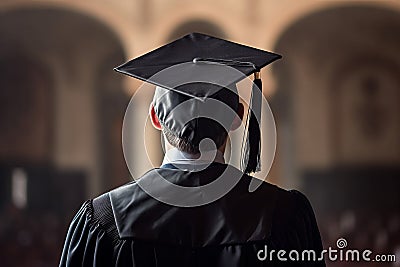 Student graduation cap. Generate Ai Stock Photo