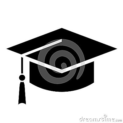 Student graduation hat icon Vector Illustration