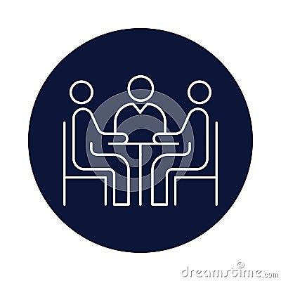 student, group study, reading, table, study, group study student icon Vector Illustration