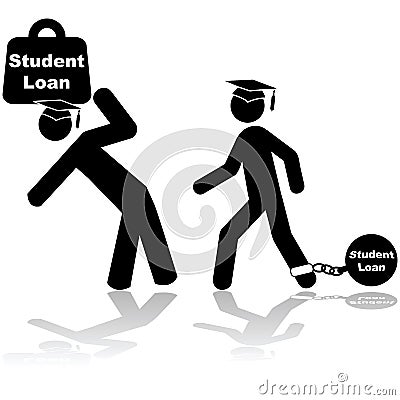 Student loan Vector Illustration