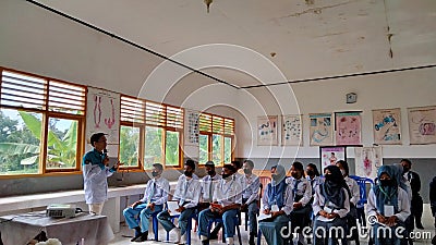 student seminars, student education about leadership, in the classroom, Editorial Stock Photo