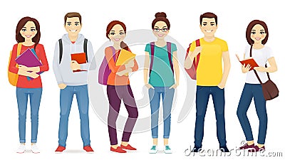 Student set Vector Illustration