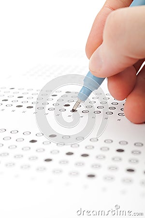 Student test (exam) Stock Photo