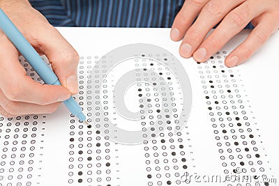 Student test (exam) Stock Photo