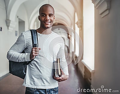 Student in university Stock Photo