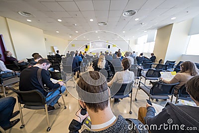 Students in class during a lecture Editorial Stock Photo