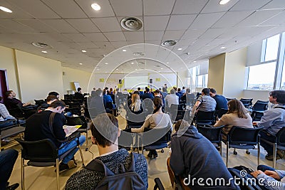 Students in class during a lecture Editorial Stock Photo