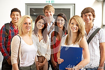Students in college Stock Photo