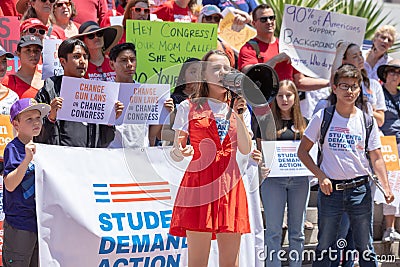 Students Demand Action Rally Los Angeles Editorial Stock Photo