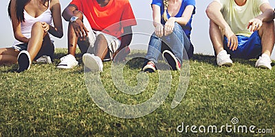 Students Friendship Team Relaxation Holiday Concept Stock Photo