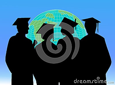 Students graduation vector Vector Illustration