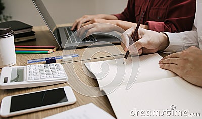 Students studying in the classroom during the lecture Stock Photo