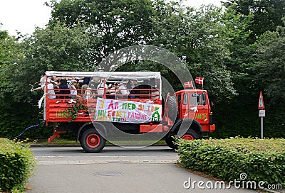 Students on tour. Editorial Stock Photo