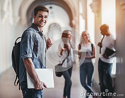 Students in university Stock Photo