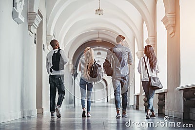 Students in university Stock Photo