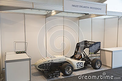 Students of Zagreb University showed they racing car Editorial Stock Photo
