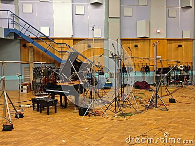 Studio 1, Abbey Road Studios, London Editorial Stock Photo