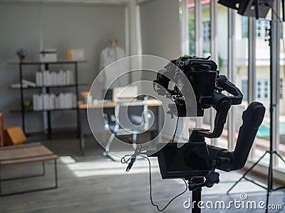 Studio, Doctor workplace in office. Modern interior of doctor`s office of gynecologist in a clinic. Clean and light interior of Stock Photo
