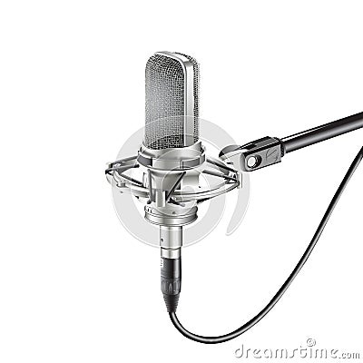 Studio Microphone for recording Vector Illustration