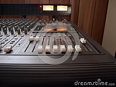 Studio mixing board Vector Illustration