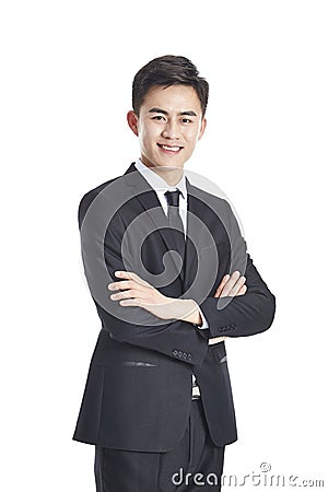 Studio portrait asian business man Stock Photo