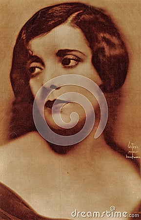 Hollywood silent movie actress Alma Rubens Editorial Stock Photo