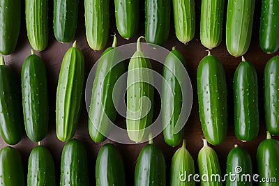 studio showcase cucumber, a versatile vegetable in focus Stock Photo