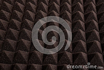 Close up of studio sound acoustical foam Background Stock Photo