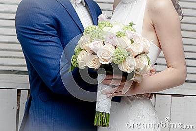 Studio wedding photography Stock Photo
