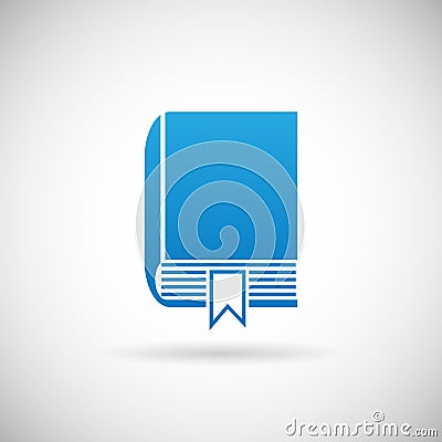 Study Bookmark Symbol Book Icon Vector Illustration