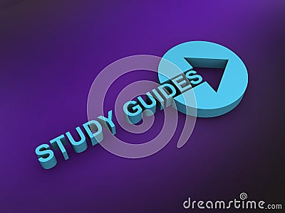 study guides on purple Stock Photo