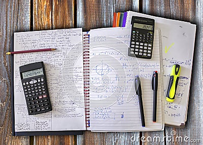 Study materials Stock Photo