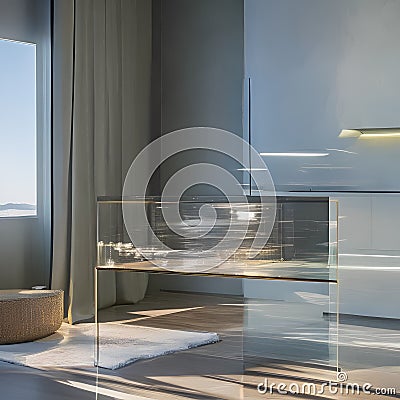 A study in translucency and transparency, with overlapping layers, delicate washes, and glowing surfaces that create a sense of Stock Photo