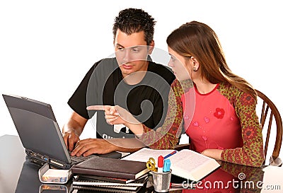 Studying together 2 Stock Photo