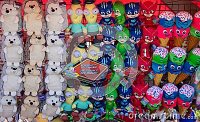 Stuffed Animals at the Orange County Fair Editorial Stock Photo