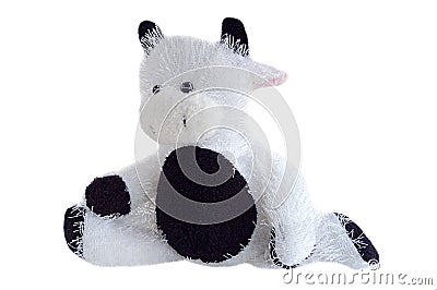 Stuffed cow toy Stock Photo