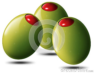 Stuffed olives Stock Photo