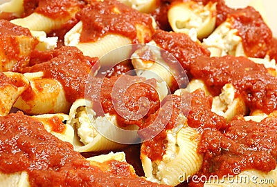 Stuffed shells Stock Photo