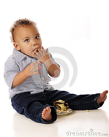 Stuffing Cake Stock Photo