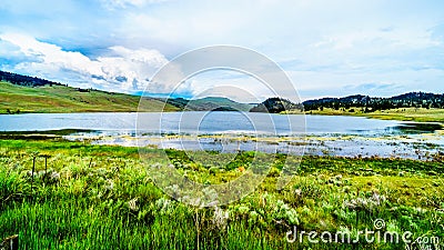 Stump Lake in the Nicola Valley in BC Canada Stock Photo