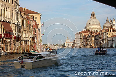 stunnig view of Canal Grande in Venice, Italy Editorial Stock Photo