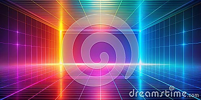 Stunning Abstract Background Ideal for Modern Design Projects A Generative AIPowered Visual Canvas for Text Overlays Stock Photo