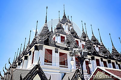 Stunning Architecture of the Loha Prasat in Bangkok Editorial Stock Photo