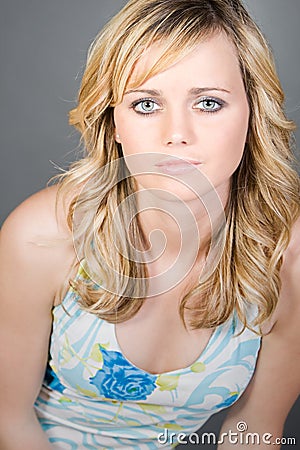 Stunning Blonde Girl Stock Photo