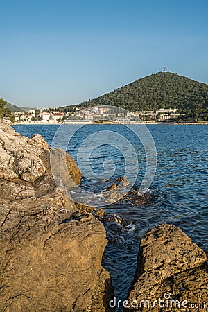 Stunning Croatian coast in Dubrovnik Stock Photo